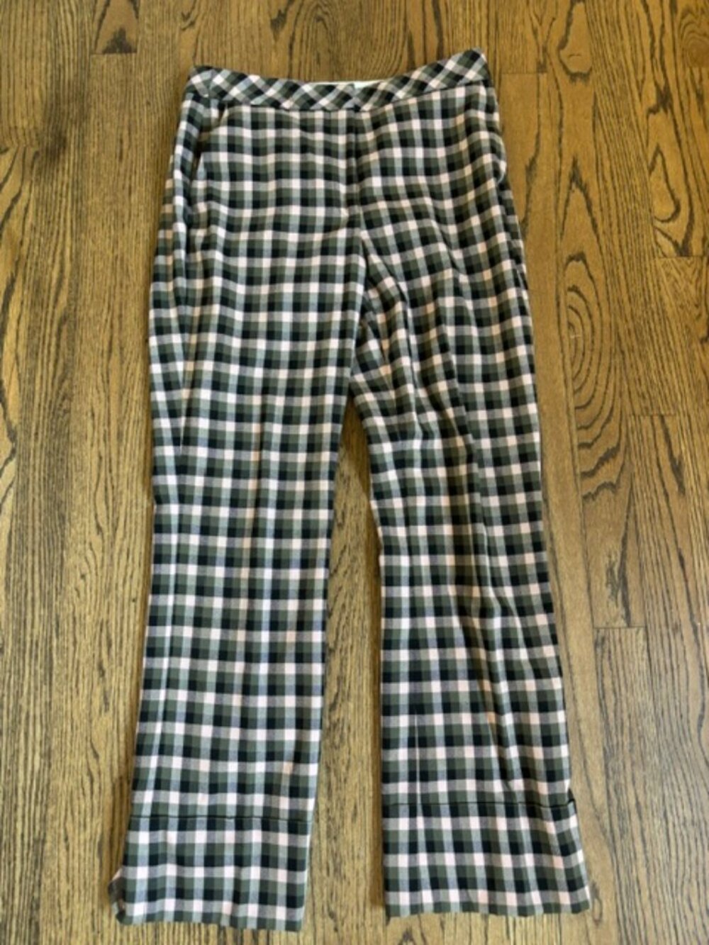Pearl by Lela Rose plaid pants, ciffed